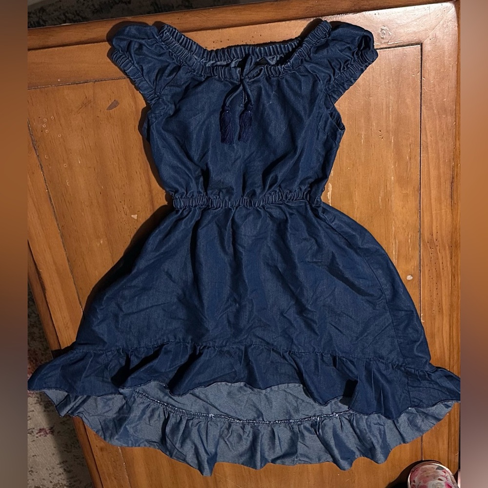 4for$20❗️Dollhouse | Girls Hi-Low Blue Denim Dress | Sz:M (7/8Y)